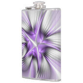 Flasques Élégance florale Art fractal violet abstrait moder (Gauche)