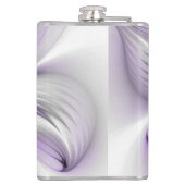 Flasques Élégance florale Art fractal violet abstrait moder (Dos)