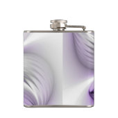 Flasques Élégance florale Art fractal violet abstrait moder (Dos)