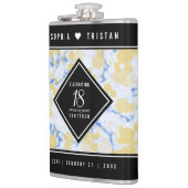 Flasques Élégant 18ème anniversaire de Mariage de porcelain (Gauche)