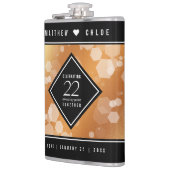 Flasques Élégant 22e anniversaire de Mariage de cuivre (Gauche)