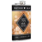 Flasques Élégant 22e anniversaire de Mariage de cuivre (Droite)