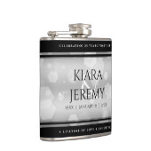 Flasques Élégant 25e anniversaire de Mariage d'argent (Droite)