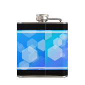 Flasques Élégant 41ème anniversaire Mariage de Topaz Bleu (Dos)