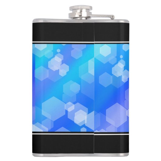 Flasques Élégant 41ème anniversaire Mariage de Topaz Bleu (Dos)