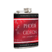 Flasques Élégant 42e anniversaire du Mariage Jasper (Droite)