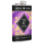 Flasques Élégant 47e anniversaire du Mariage Améthyste (Droite)