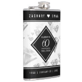 Flasques Élégant 60e anniversaire de Mariage de diamant (Droite)