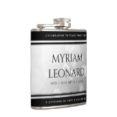 Flasques Élégant 70e anniversaire de Mariage Platinum (Droite)