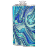 Flasques Elégant Aquamarine Paua Rainbow Shell inspiré (Gauche)