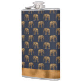 Flasques Elégant bleu or Eléphant Chic Joli Cool (Gauche)