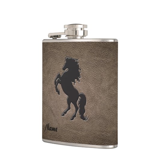 Flasques Élégant chic cuir look cheval (Gauche)