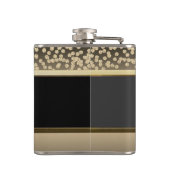 Flasques Élégant Diamants Or Personnalisé (Dos)