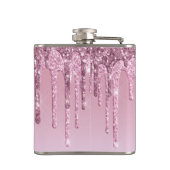 Flasques Élégant élégant rose rose rose parties scintillant (Dos)