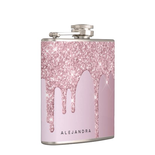 Flasques Élégant élégant rose rose rose parties scintillant (Droite)