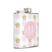 Flasques Élégant faux or motif d'ananas tropical (Droite)