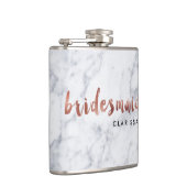 Flasques élégant faux rose or blanc marbre bridesmaid (Droite)