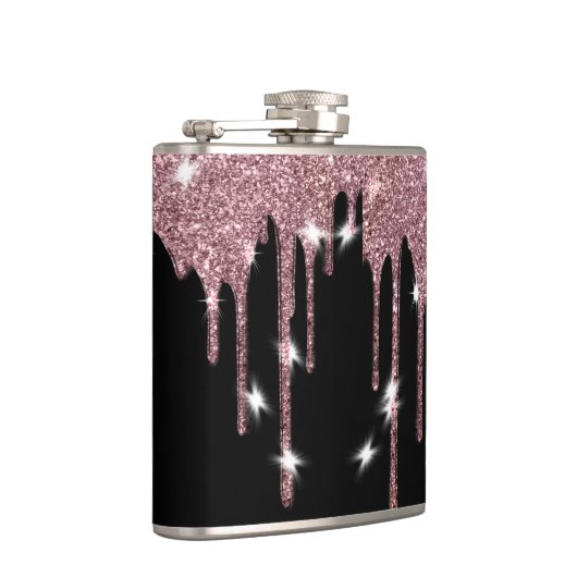 Flasques Elégant luxe Parties scintillant Faux Rose Drift (Droite)