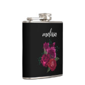 Flasques Elegant Magenta Rose Floral Bouquet (Droite)