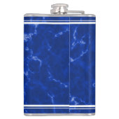 Flasques Élégant Marbre Bleu 10 Anniversaire du travail (Dos)