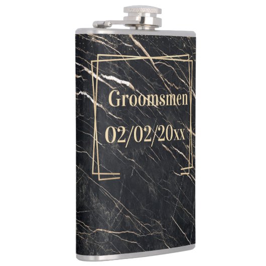 Flasques Élégant : Marbre d'or (Droite)