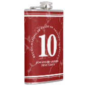 Flasques Élégant marbre rouge 10 ans de travail Anniversair (Droite)