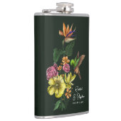 Flasques Élégant Mariage d'été tropical de colibri (Droite)