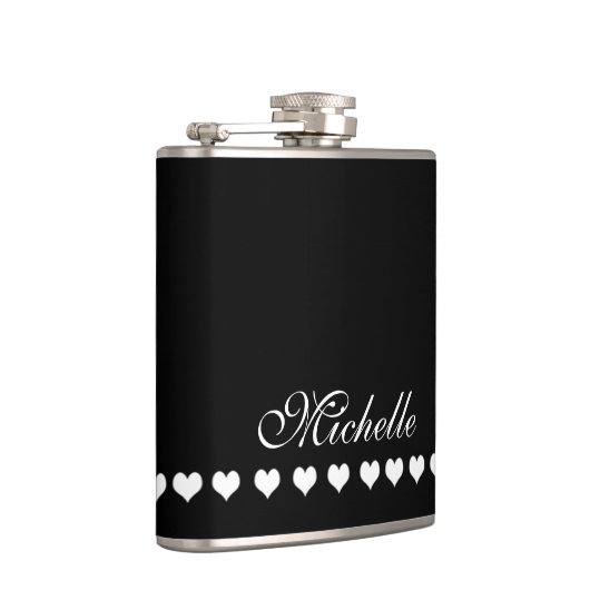 Flasques Élégant Monogramme noir (Droite)