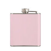 Flasques Élégant Monogramme Or Nom Script Blush Rose (Dos)