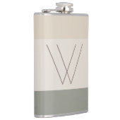 Flasques Élégant monogramme personnalisé initial moderne (Droite)