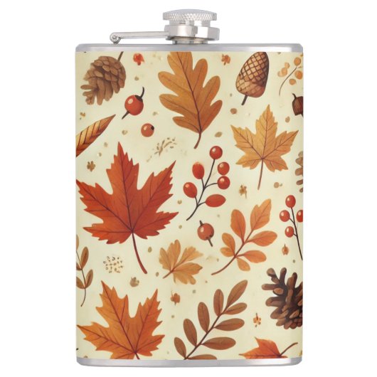 Flasques Élégant Motif Automne (Devant)