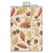 Flasques Élégant Motif Automne (Dos)
