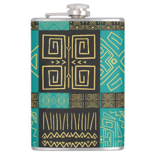Flasques Élégant Motif géométrique Tribal Africain