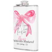 Flasques Élégant Nœud Papillon Rose Enterrement de Vie de J (Gauche)