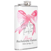 Flasques Élégant Nœud Papillon Rose Enterrement de Vie de J (Droite)