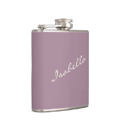 Flasques Élégant nom de script poussiéreux violet pour la f (Droite)