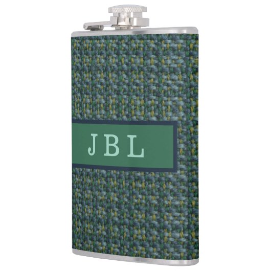 Flasques Élégant Oxford Tweed Monogramme (Gauche)