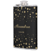 Flasques Elégant Parties scintillant or Sparkle Black Perso (Gauche)