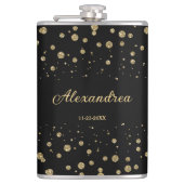 Flasques Elégant Parties scintillant or Sparkle Black Perso (Devant)