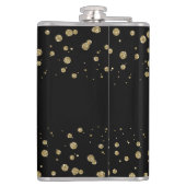 Flasques Elégant Parties scintillant or Sparkle Black Perso (Dos)