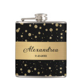 Flasques Elégant Parties scintillant or Sparkle Black Perso (Devant)