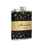 Flasques Elégant Parties scintillant or Sparkle Black Perso (Droite)