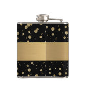 Flasques Elégant Parties scintillant or Sparkle Black Perso (Dos)