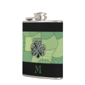 Flasques Elégant patchwork shamrock irlandais à la mode (Gauche)