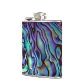 Flasques Elégant Paua Shell Look Hip Flask (Gauche)