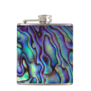 Flasques Elégant Paua Shell Look Hip Flask