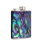 Flasques Elégant Paua Shell Look Hip Flask (Droite)