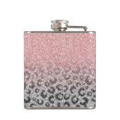 Flasques Élégant Rose Gold Parties scintillant Empreinte de (Dos)