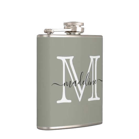 Flasques Élégant Script À feuillage persistant brouillard M (Droite)