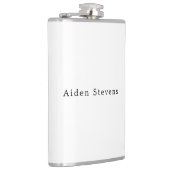 Flasques Élégant Simple Noir & Blanc Minimaliste (Droite)